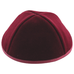 Premium Velvet Burgundy Kippah